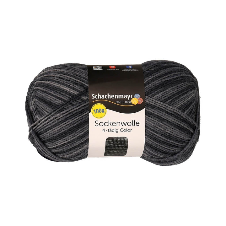 Schachenmayr Sockenwolle Color 100g 189 - Anthrazit Color Lieblingsgarn
