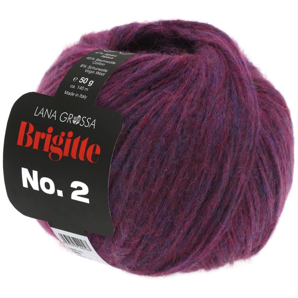 Lana Grossa Brigitte No. 2 50 g 34 - Aubergine Lieblingsgarn