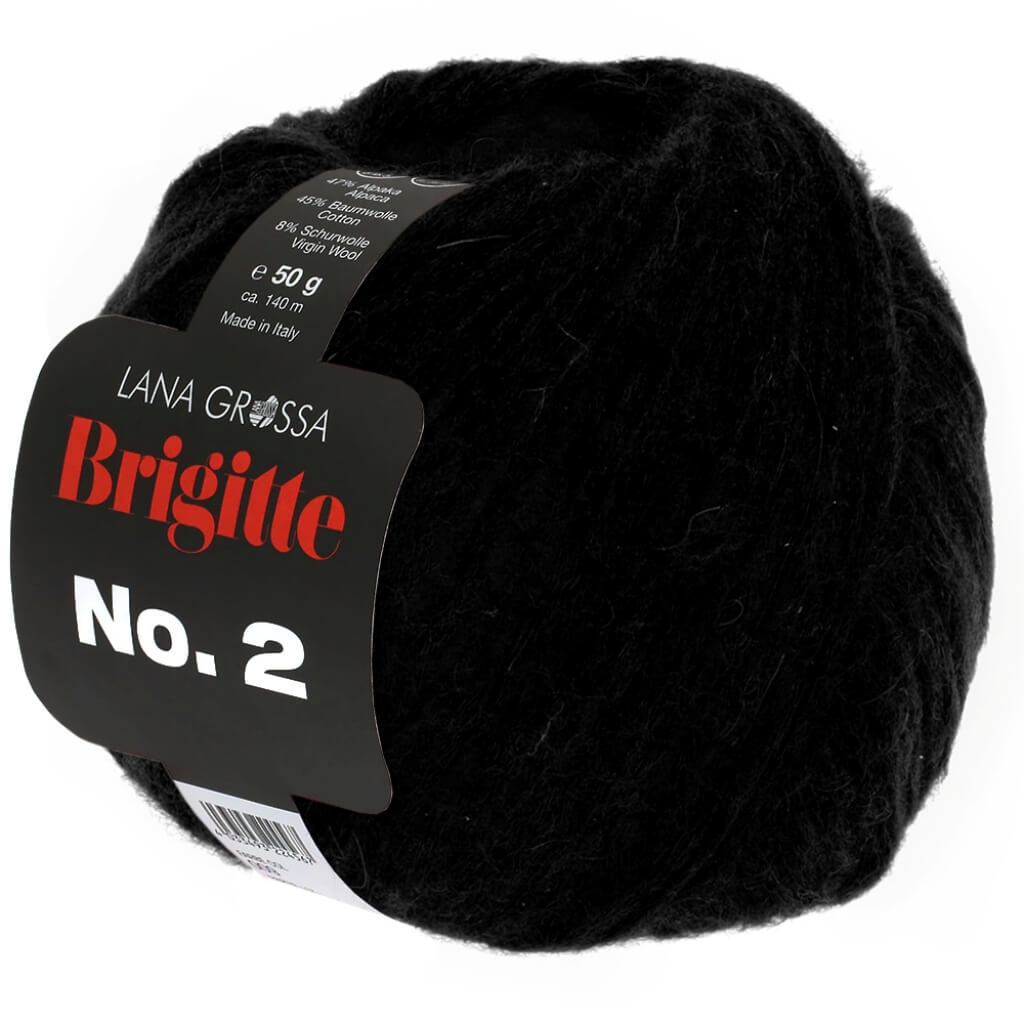 Lana Grossa Brigitte No. 2 50 g 36 - schwarz Lieblingsgarn