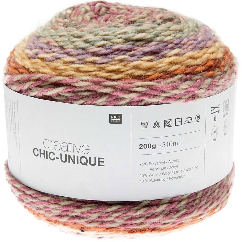 Rico Design Creative Chic-Unique 200g 002 - Feuer Lieblingsgarn