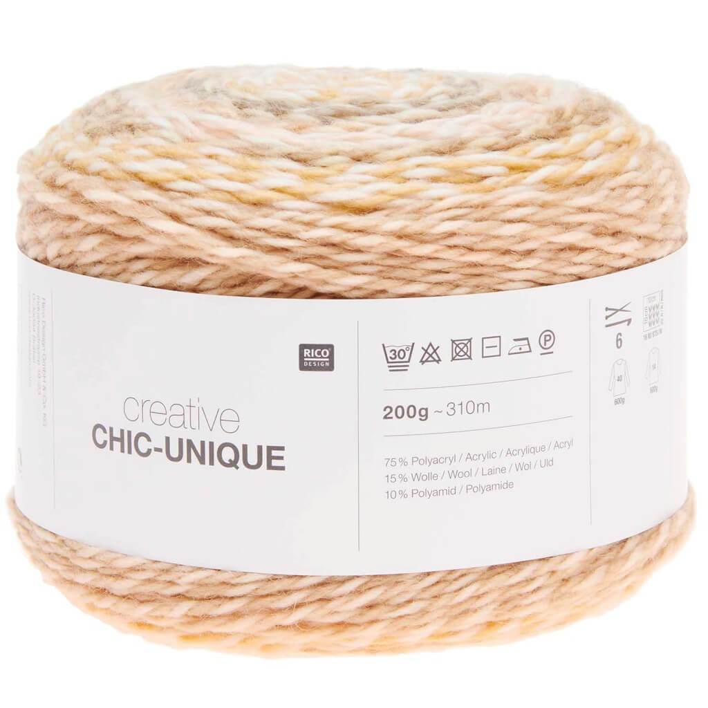 Rico Design Creative Chic-Unique 200g 007 - Puder Lieblingsgarn