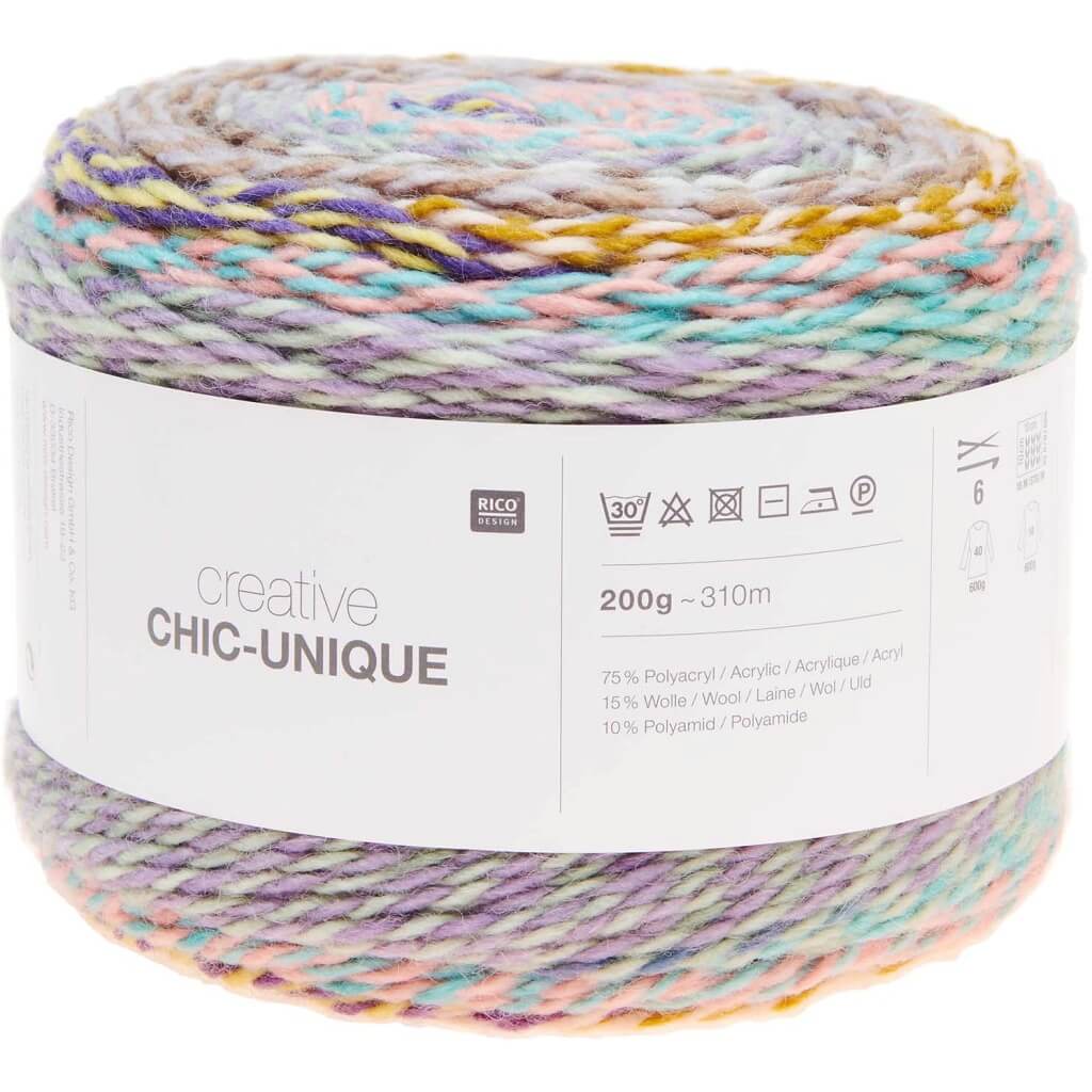 Rico Design Creative Chic-Unique 200g 010 - Retro Lieblingsgarn
