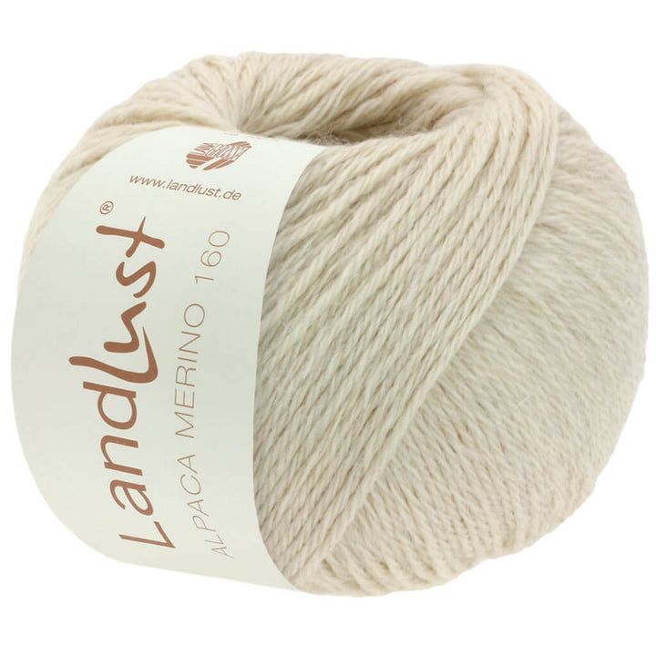 Lana Grossa Landlust Alpaka Merino 160 50 g 402 - Hellbeige Lieblingsgarn