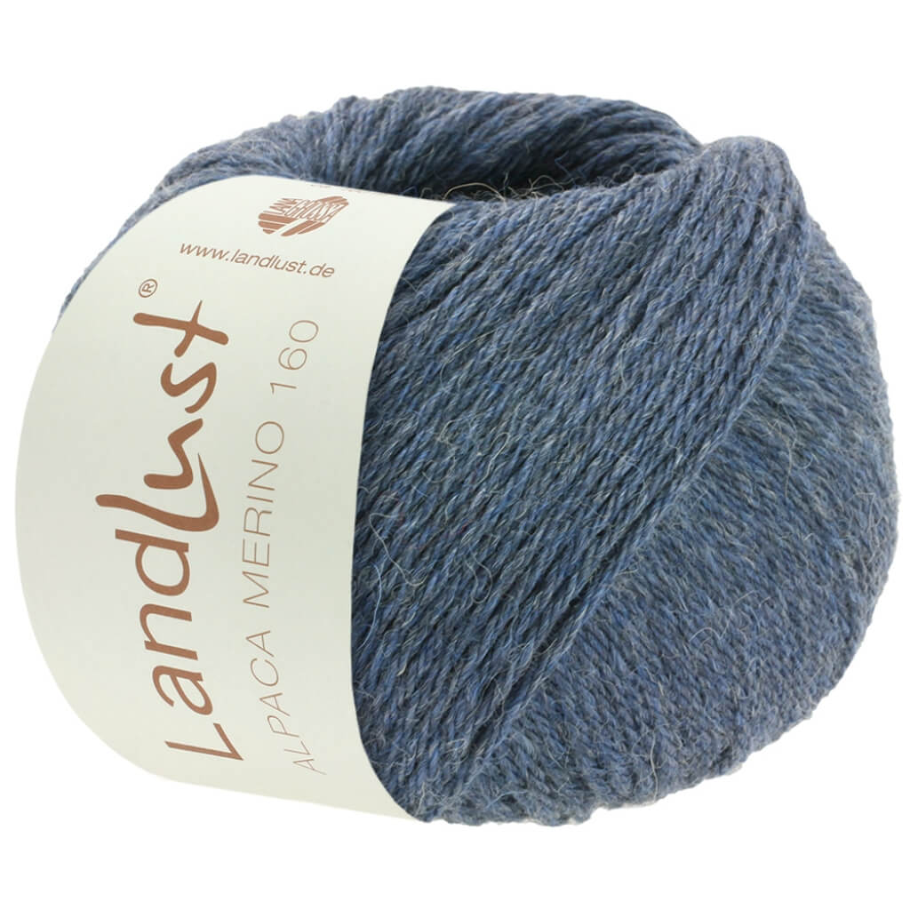 Lana Grossa Landlust Alpaka Merino 160 50 g 411 - Graublau Lieblingsgarn
