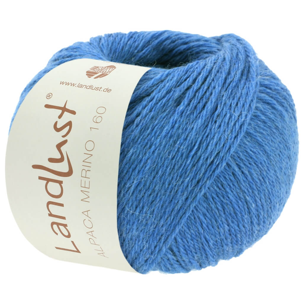 Lana Grossa Landlust Alpaka Merino 160 50 g 417 - Blau Lieblingsgarn