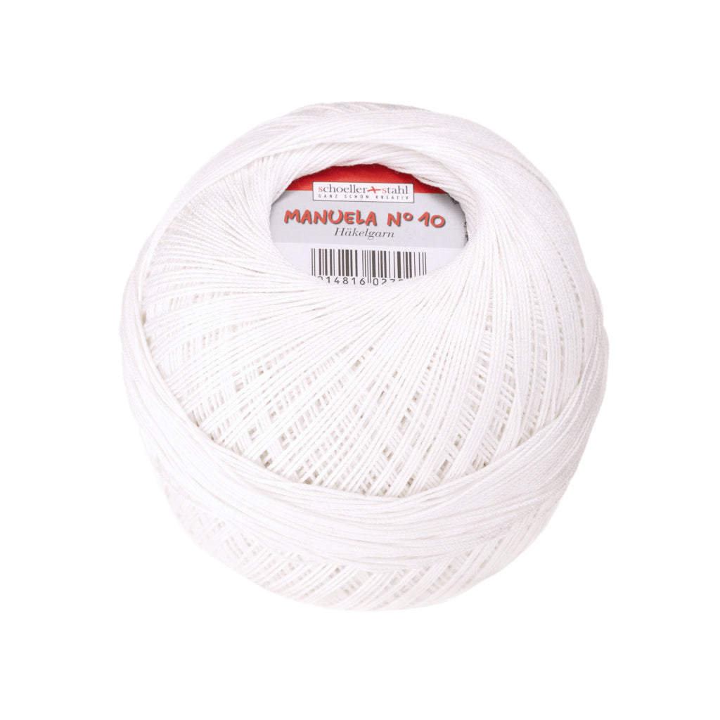 Schoeller + Stahl Häkelgarn Manuela 10 50 g 1 - Brillantweiß Lieblingsgarn