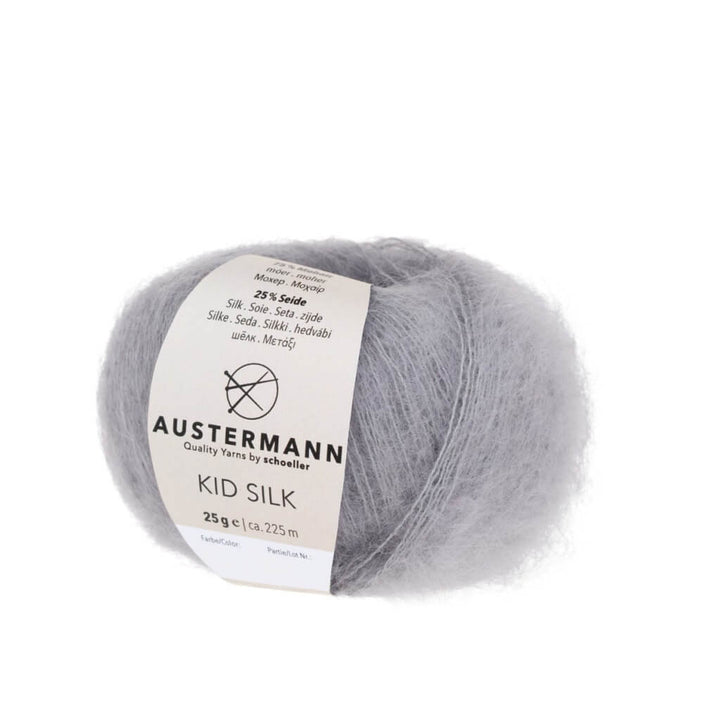 Austermann Kid Silk 25g 18 - Silber Lieblingsgarn