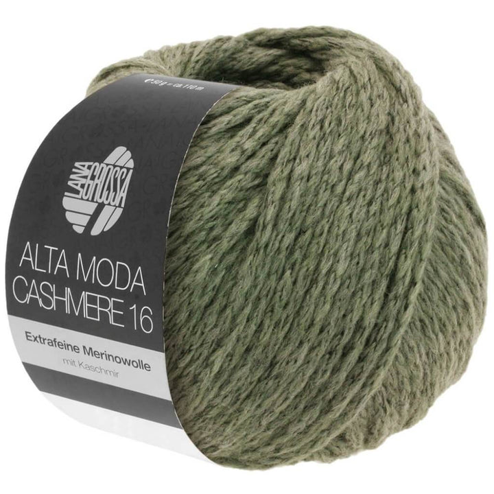 Lana Grossa Alta Moda Cashmere 16 50g 45 - Graugrün Lieblingsgarn