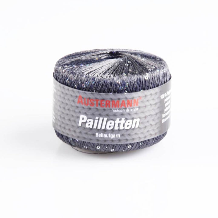 Austermann Pailletten 25g Beilaufgarn 2 - Anthrazit Lieblingsgarn