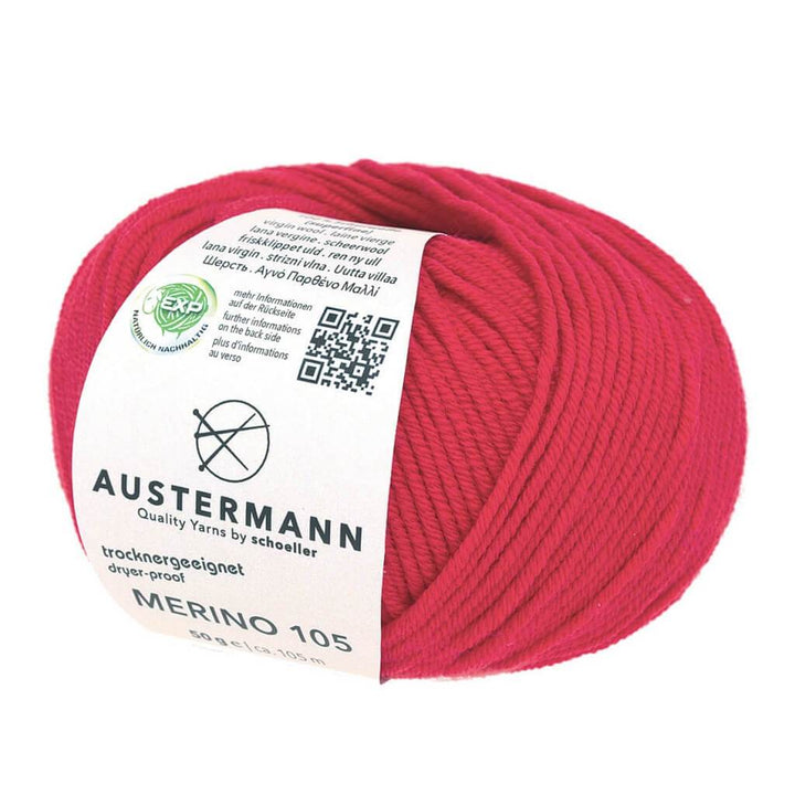 Austermann Merino 105 EXP 50g 303 - Rot Lieblingsgarn