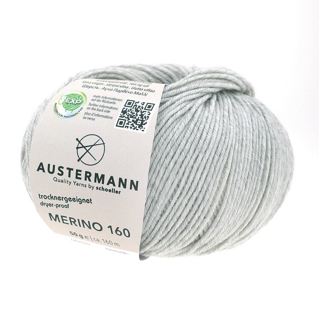 Austermann Merino 160 Exp 50g 228 - Hellgrau Lieblingsgarn