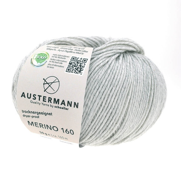 Austermann Merino 160 Exp 50g 228 - Hellgrau Lieblingsgarn