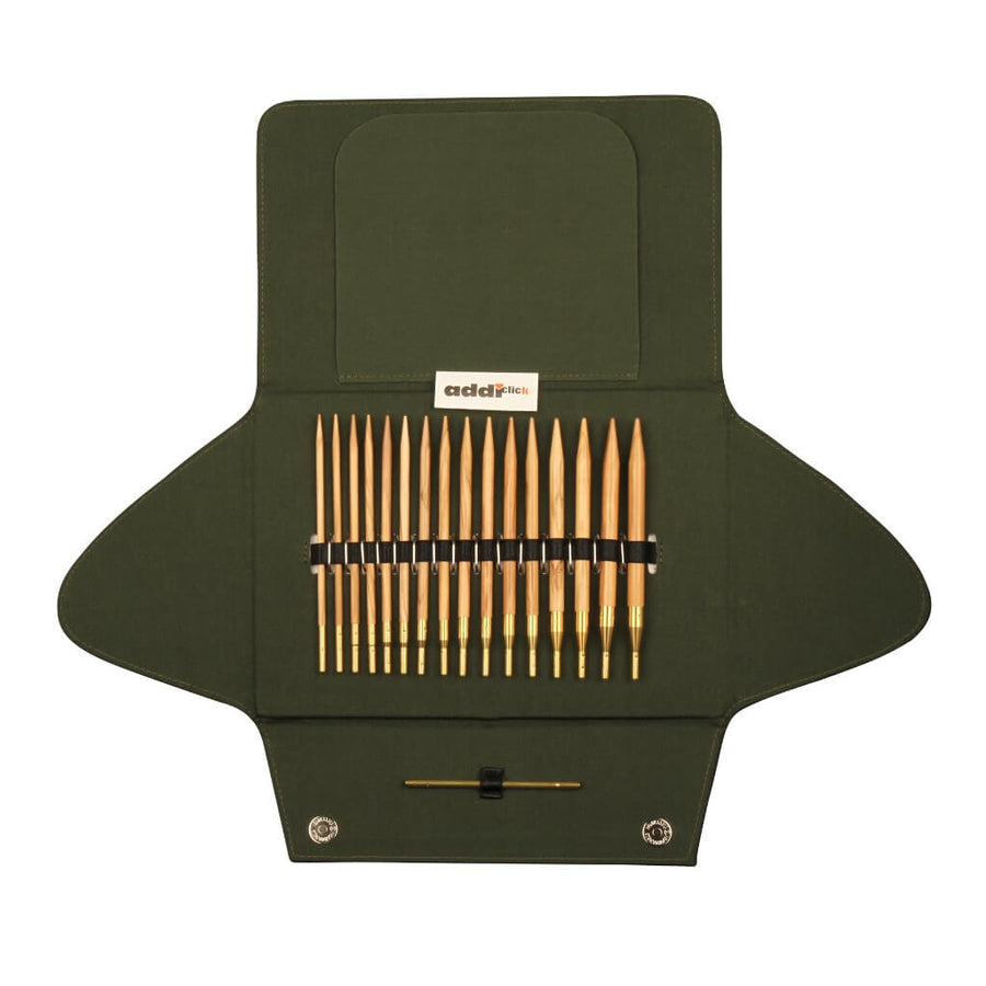 addiClick Nature Olivenholz Etui - 570-2 Lieblingsgarn