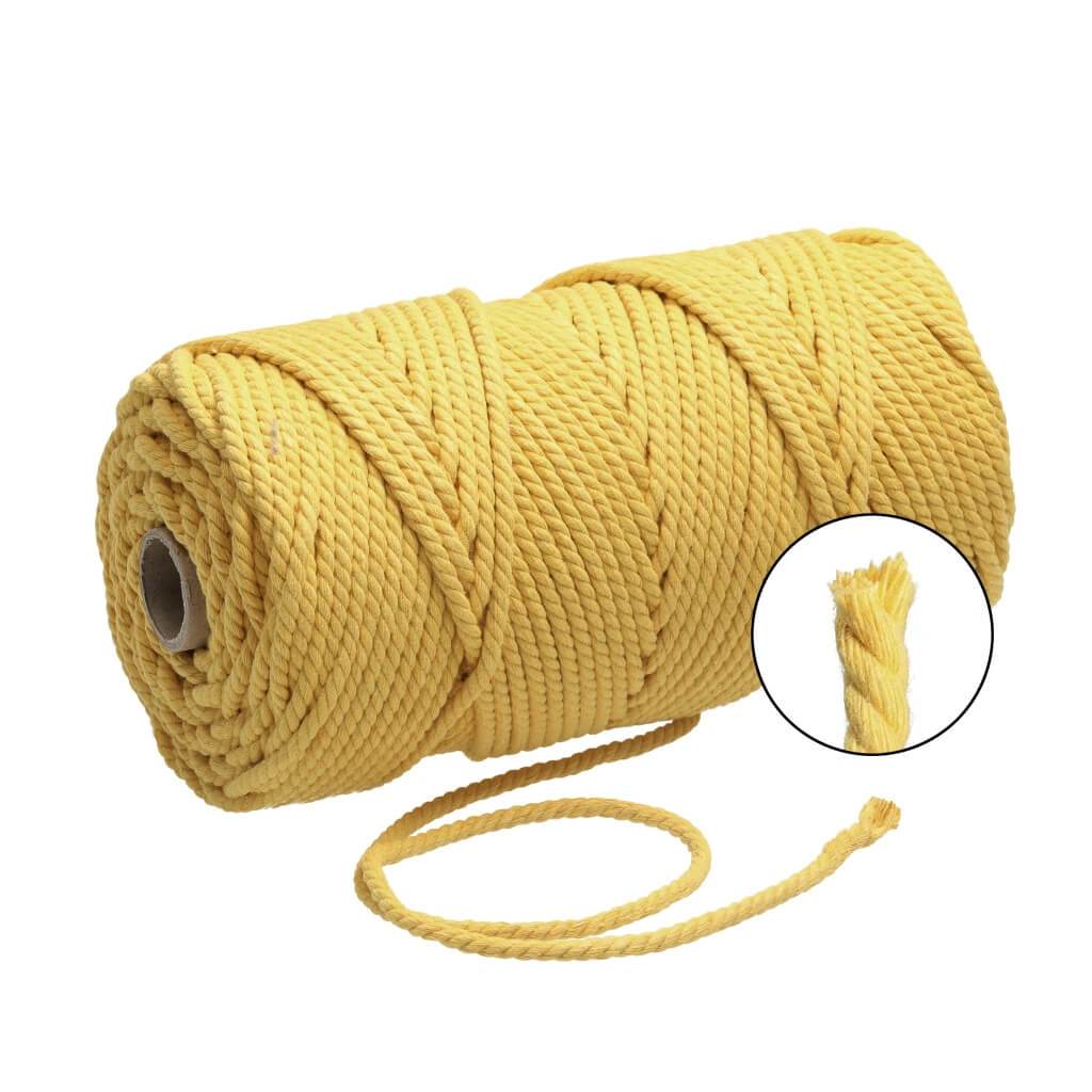 Filani Lieblingsgarn Makramee Garn 5 mm gedreht Mustard Lieblingsgarn