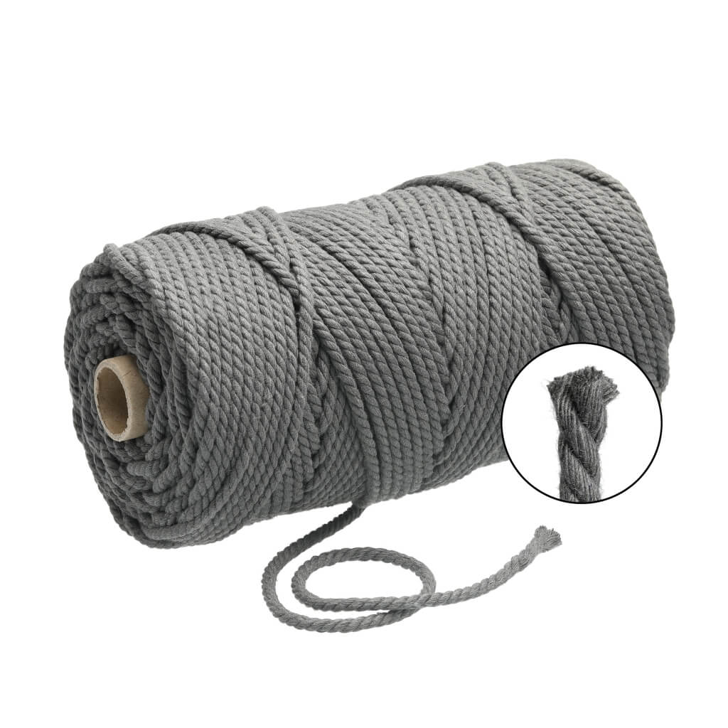 Filani Lieblingsgarn Makramee Garn 5 mm gedreht Graphite Grey Lieblingsgarn