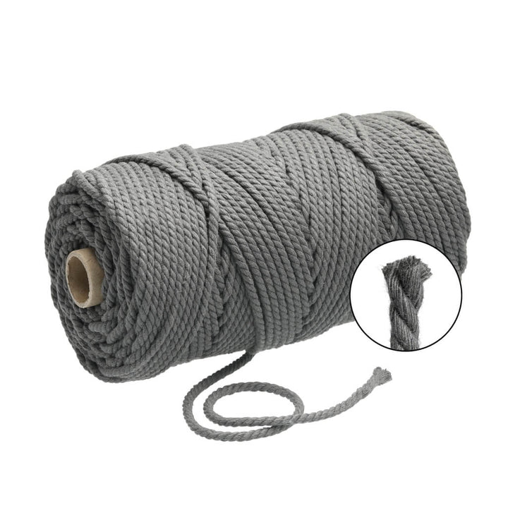 Filani Lieblingsgarn Makramee Garn 5 mm gedreht Graphite Grey Lieblingsgarn