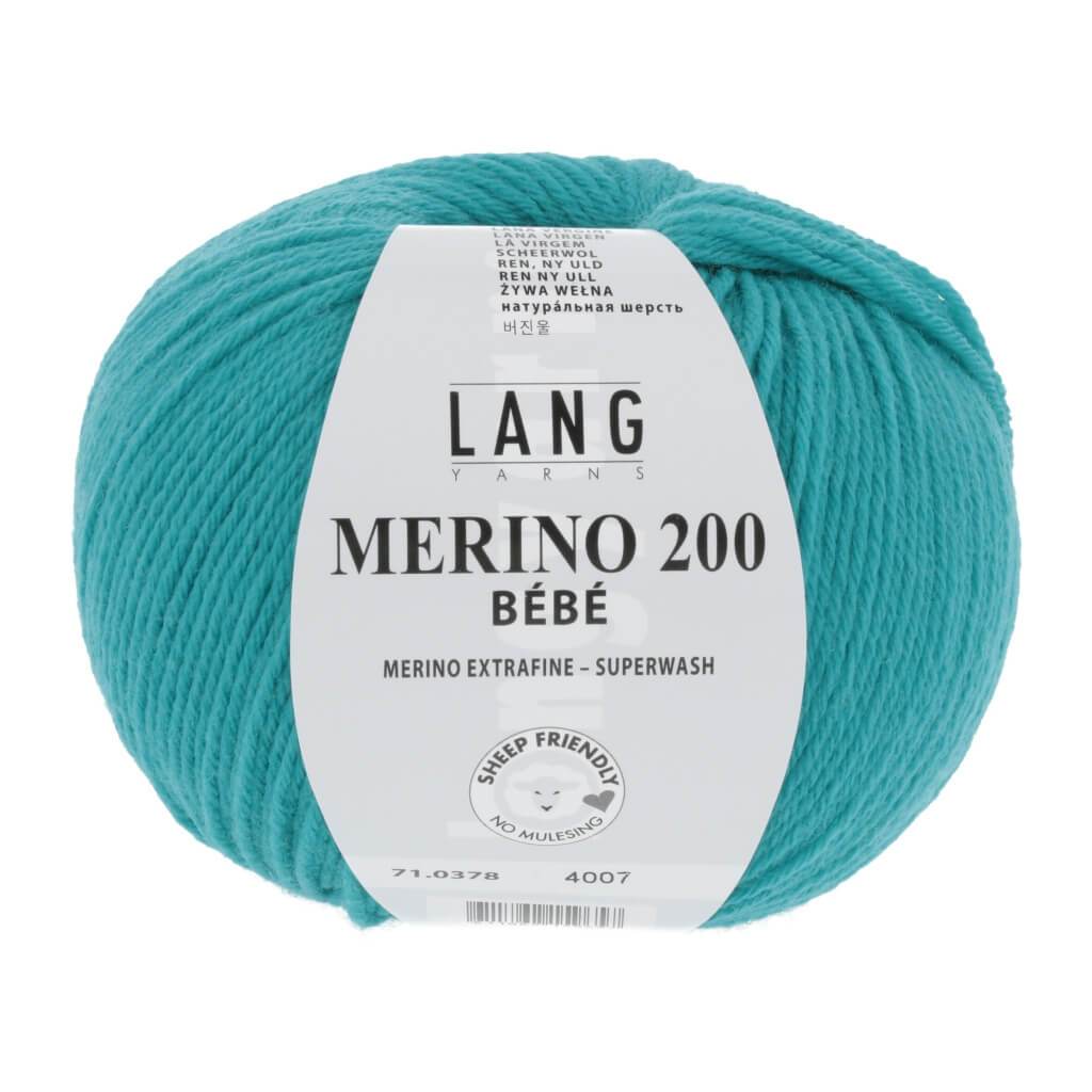 Lang Yarns Merino 200 Bebe - 50g 71.0378 - Aqua Lieblingsgarn