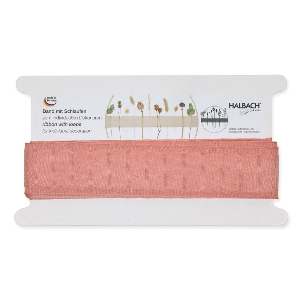 Halbach Webband mit Schlaufen 123 - blush rose Lieblingsgarn