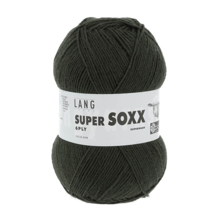 Lang Yarns Super Soxx 6-fach - 150g 907.0018 - Dunkelgrün Lieblingsgarn