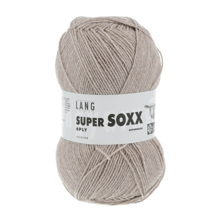 Lang Yarns Super Soxx 6-fach - 150g 907.0022 - Sand Mélange Lieblingsgarn