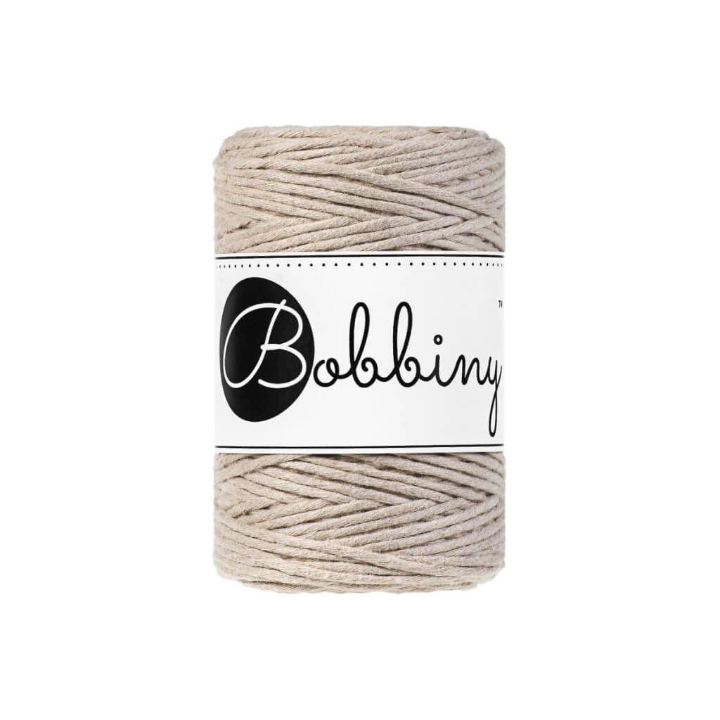 Bobbiny Makramee Garn 1,5 mm Beige Lieblingsgarn