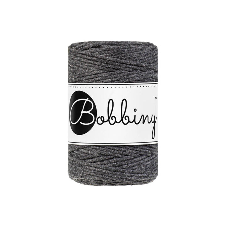 Bobbiny Makramee Garn 1,5 mm Charcoal Lieblingsgarn