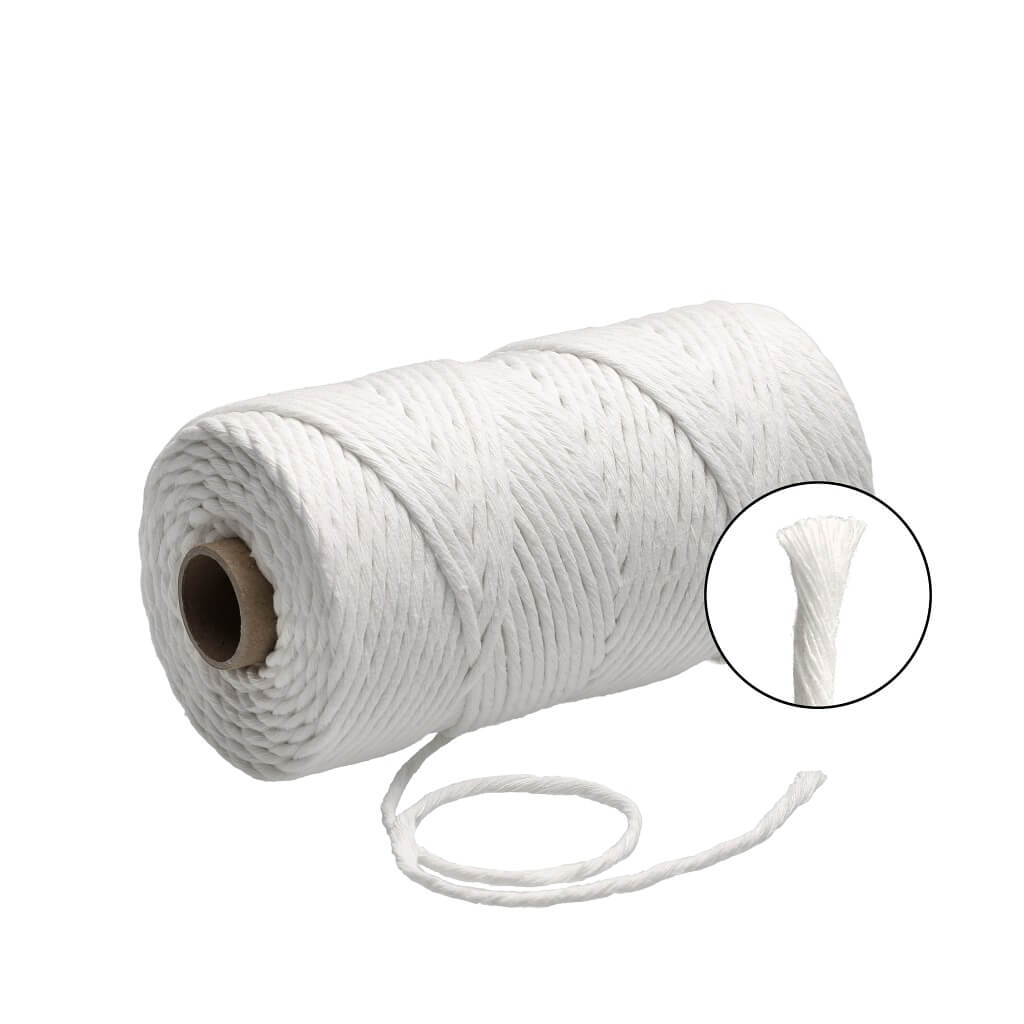Filani Lieblingsgarn - Makramee Garn 3 mm x 130 m White Lieblingsgarn