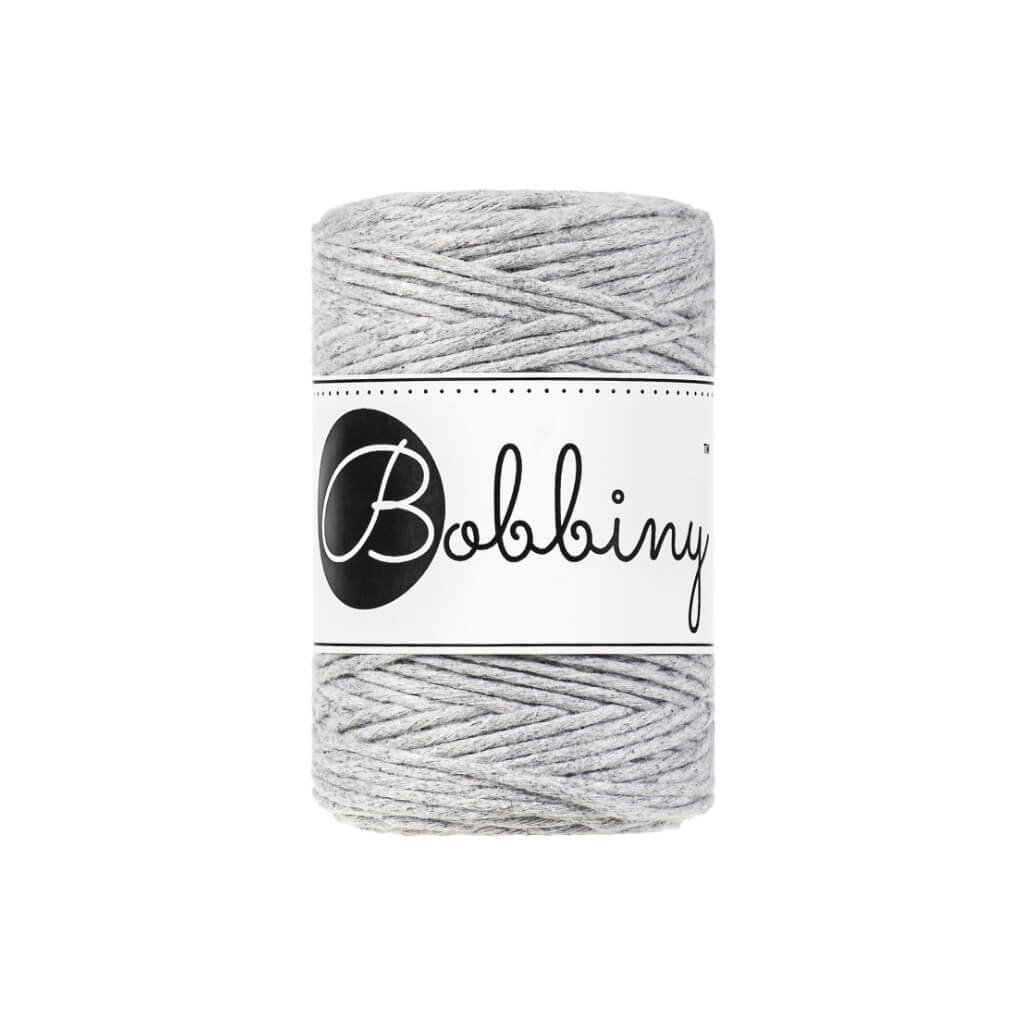 Bobbiny Makramee Garn 1,5 mm Light Grey Lieblingsgarn