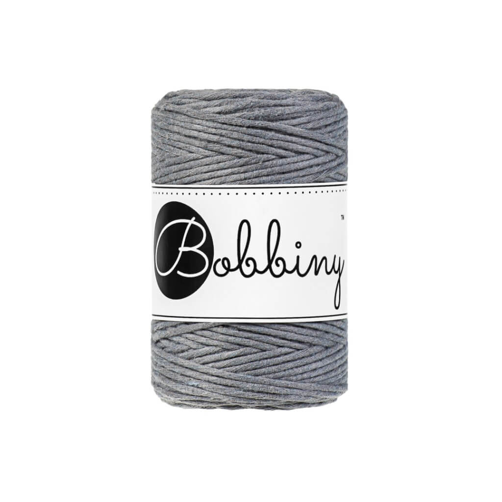 Bobbiny Makramee Garn 1,5 mm Steel Lieblingsgarn