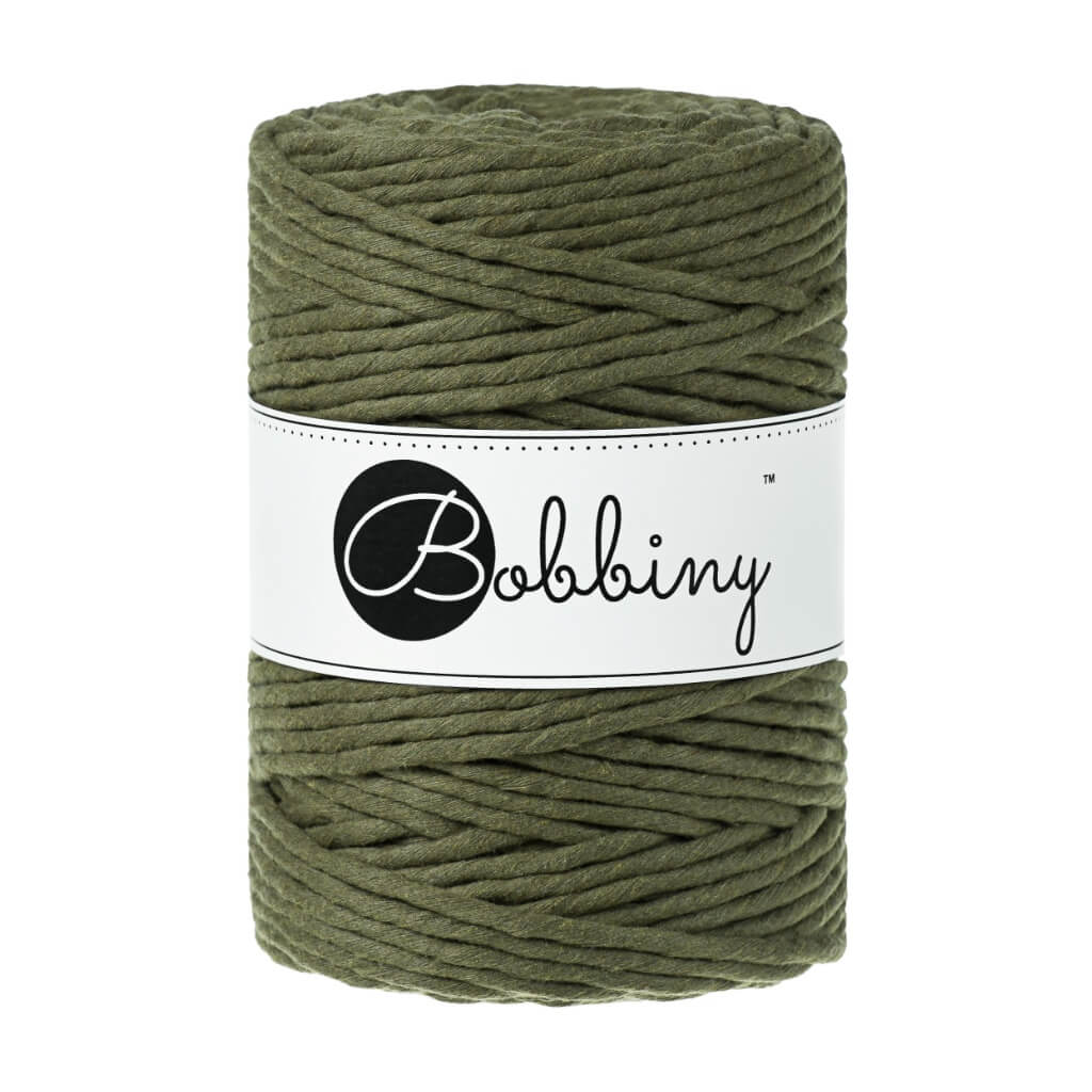 Bobbiny Makramee Garn 5 mm x 100 m Avocado Lieblingsgarn