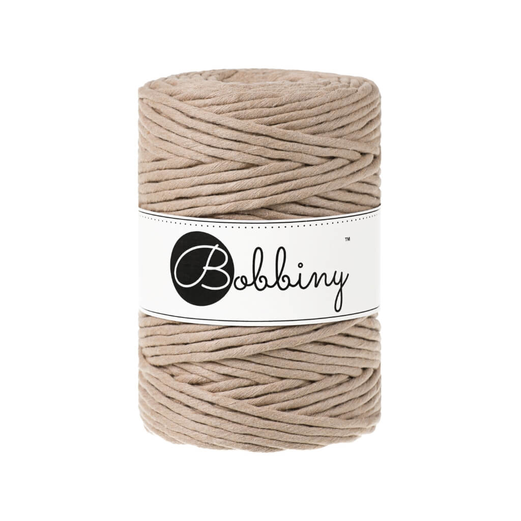 Bobbiny Makramee Garn 5 mm x 100 m Sand Lieblingsgarn