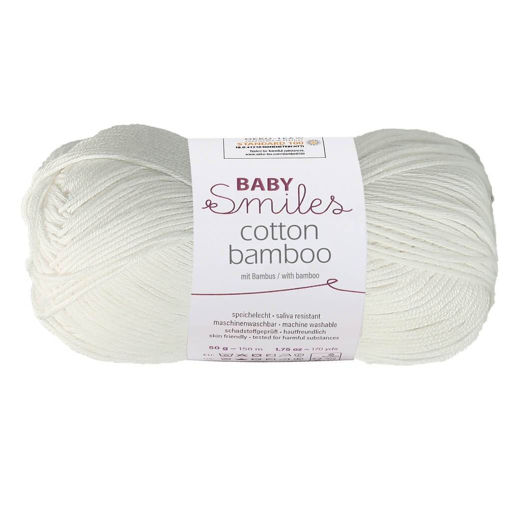 Schachenmayr Baby Smiles Cotton Bamboo 50g 1001 - Weiß Lieblingsgarn