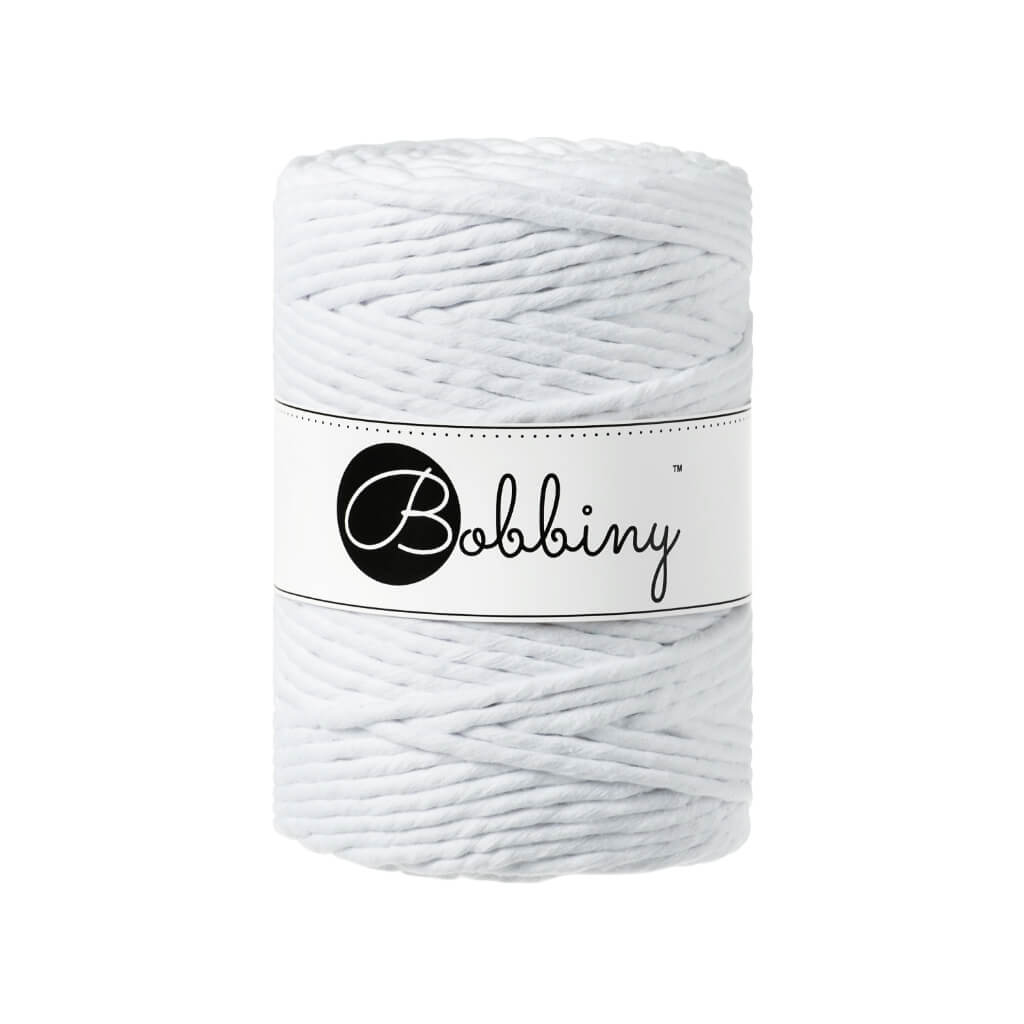 Bobbiny Makramee Garn 5 mm x 100 m White Lieblingsgarn