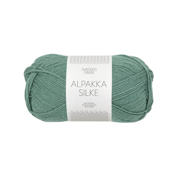 Sandnes Garn Alpakka Silke 50 g 7741 - Støvet Grønn Lieblingsgarn