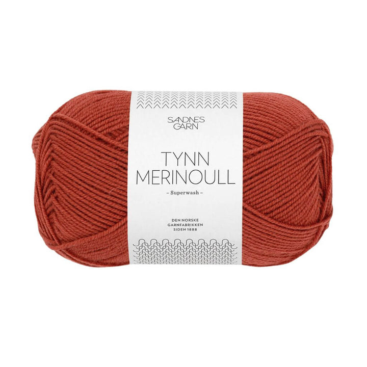 Sandnes Tynn Merinoull - 50g 4035 - Mørk Terrakotta Lieblingsgarn