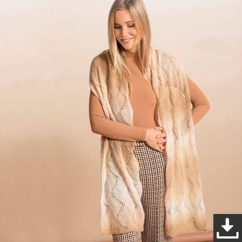 Tuch Austermann Alpaca Silk - Modell 20229 (pdf) Lieblingsgarn