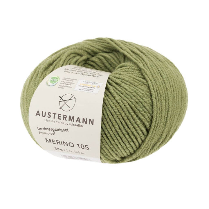 Austermann Merino 105 EXP 50g 370 - Oliv Lieblingsgarn