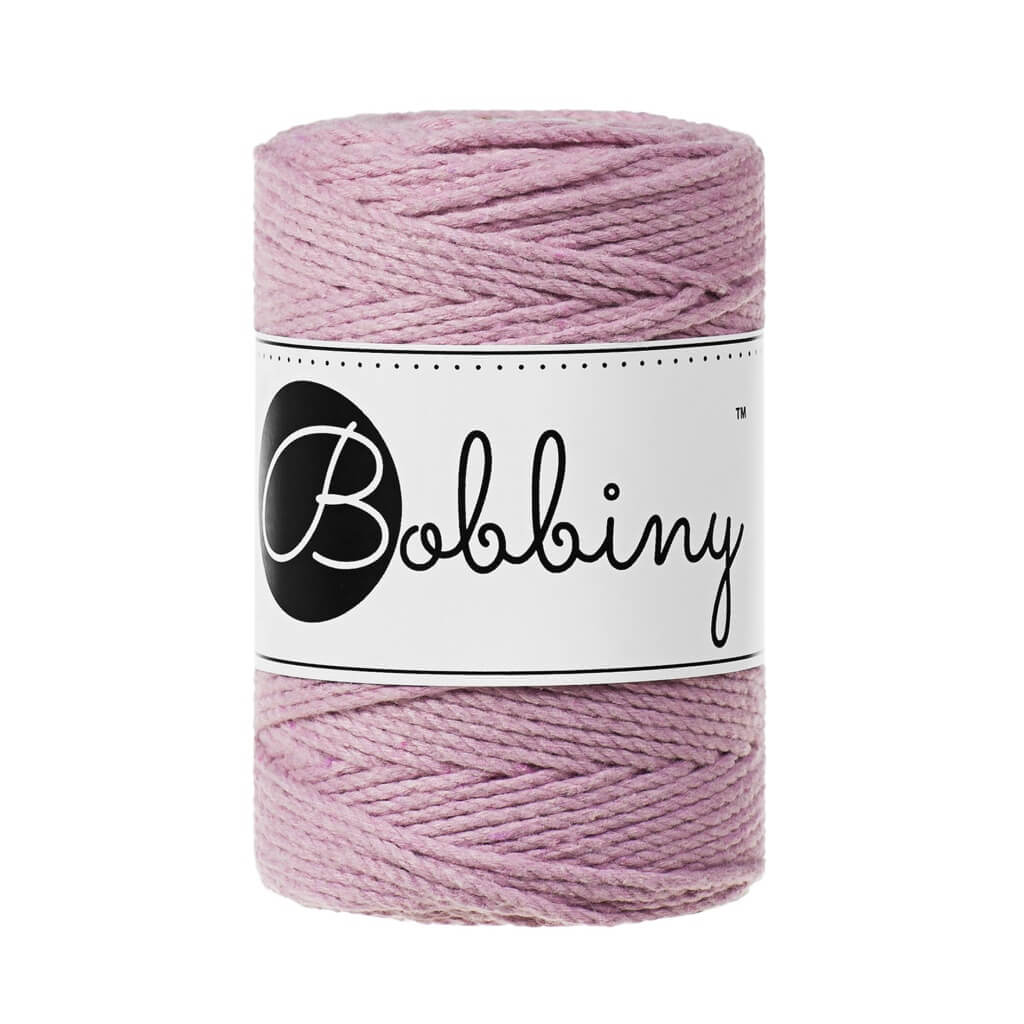 Bobbiny Makramee Garn 1,5 mm x 100 m gedreht Dusty Pink Lieblingsgarn