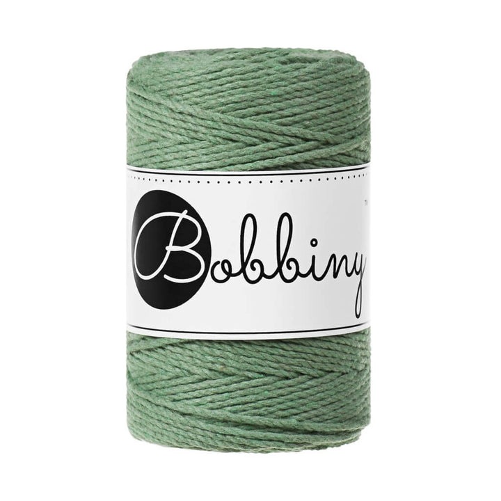 Bobbiny Makramee Garn 1,5 mm x 100 m gedreht Eucalyptus Green Lieblingsgarn