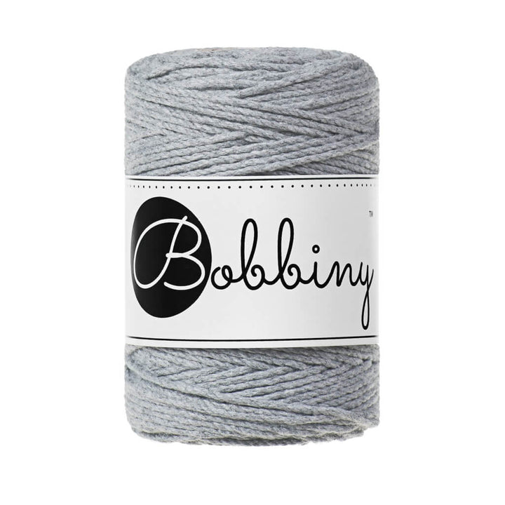 Bobbiny Makramee Garn 1,5 mm x 100 m gedreht Silver Lieblingsgarn