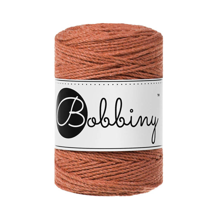 Bobbiny Makramee Garn 1,5 mm x 100 m gedreht Terracotta Lieblingsgarn