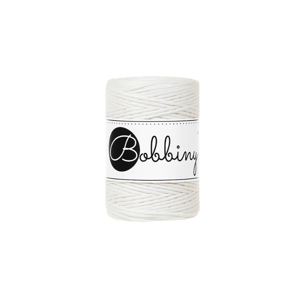Bobbiny Makramee Garn 1,5 mm Off White Lieblingsgarn