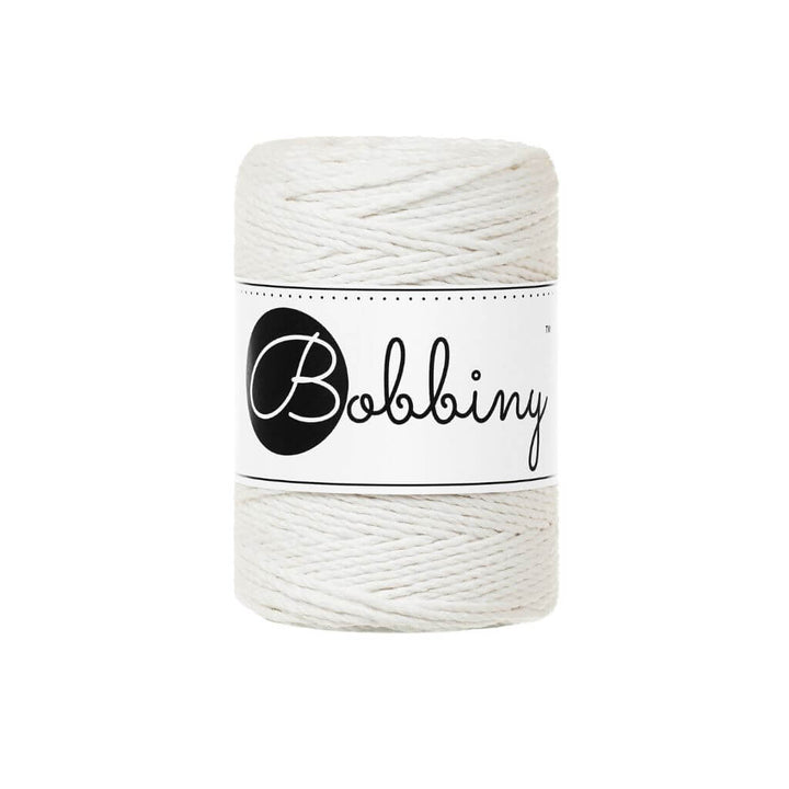 Bobbiny Makramee Garn 1,5 mm x 100 m gedreht Off White Lieblingsgarn