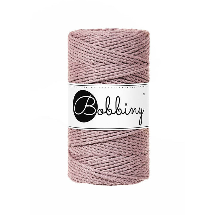 Bobbiny Makramee Garn 3mm gedreht Mauve Lieblingsgarn