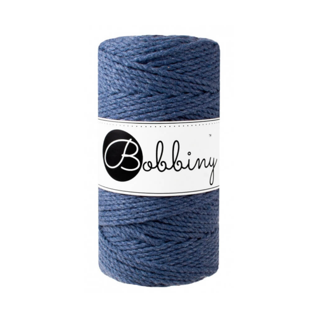 Bobbiny Makramee Garn 3mm gedreht Jeans Lieblingsgarn