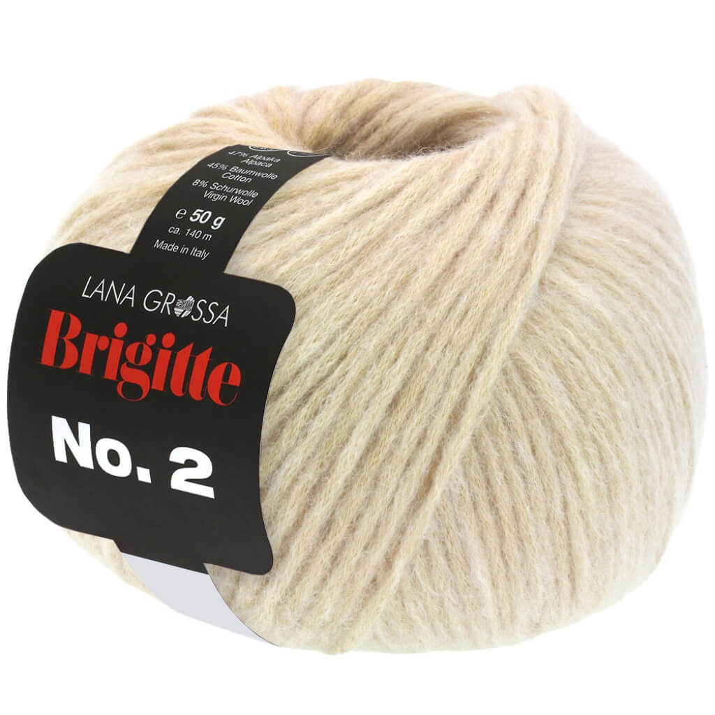 Lana Grossa Brigitte No. 2 50 g 47 - Hellbeige Lieblingsgarn