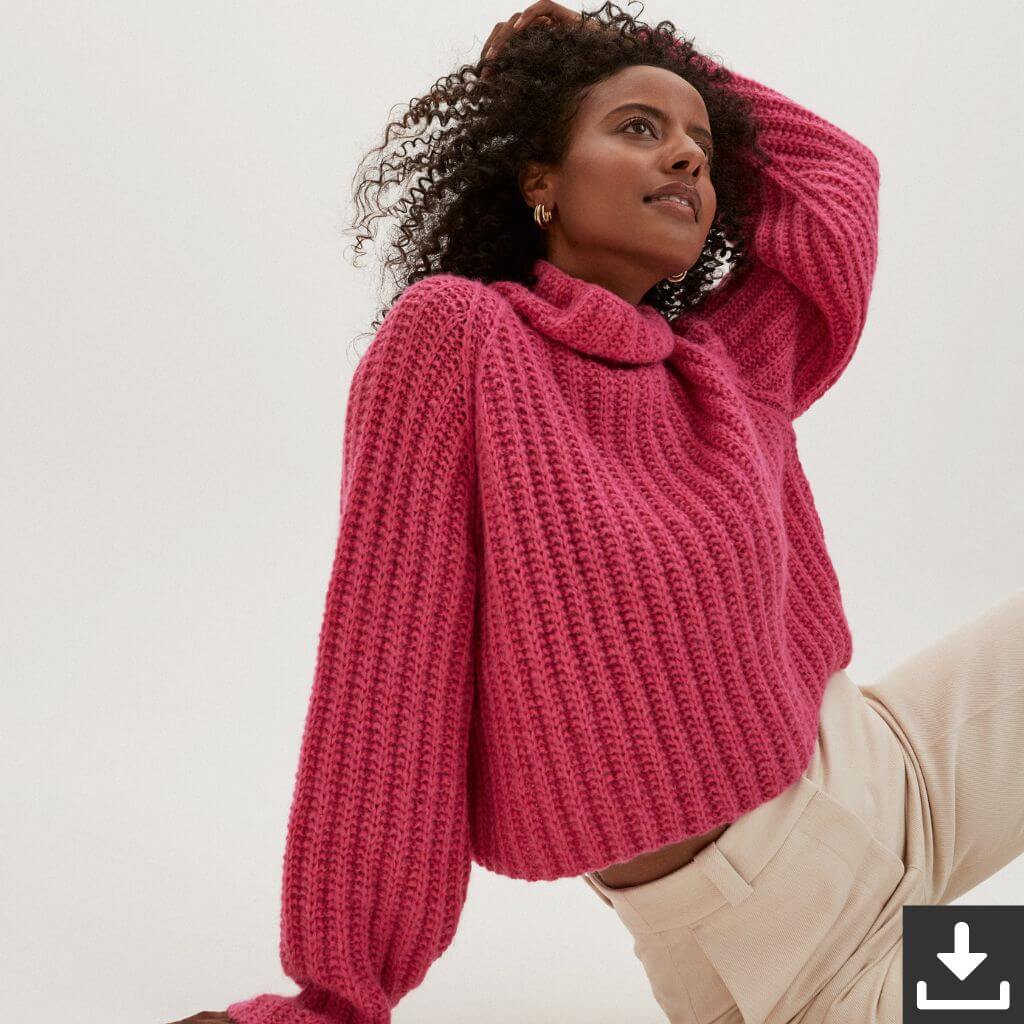 Brigitte No. 2 Pullover - Lana Grossa About Berlin 10 Modell 2 (PDF) Lieblingsgarn