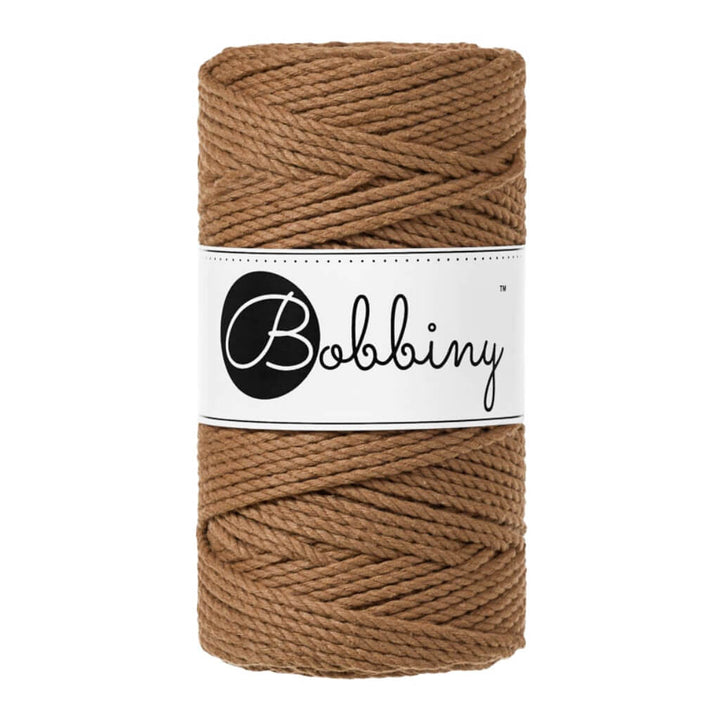 Bobbiny Makramee Garn 3mm gedreht Caramel Lieblingsgarn