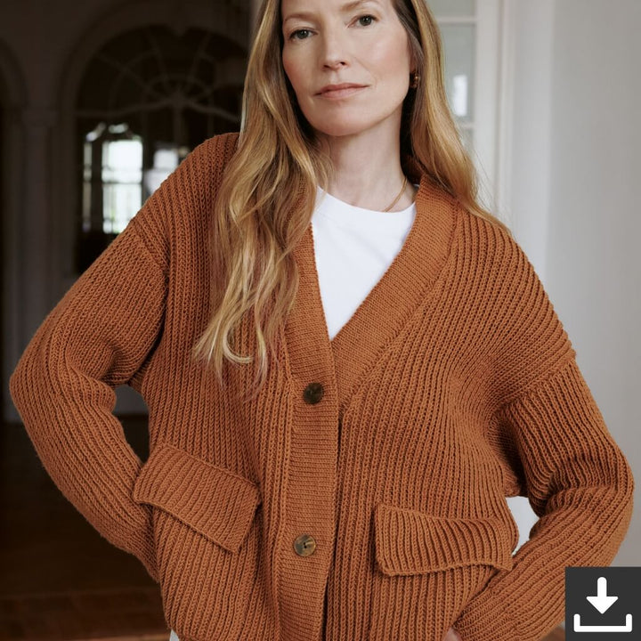Cool Wool Cardigan - Lana Grossa Classici 23 Modell 3 (PDF) Lieblingsgarn