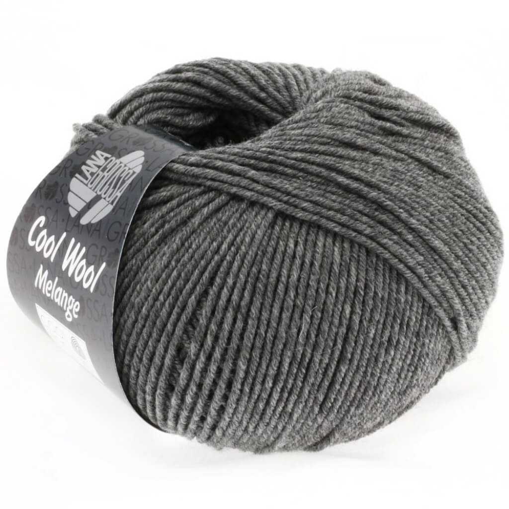 Lana Grossa Cool Wool Mélange 0412 - Dunkelgrau meliert Lieblingsgarn